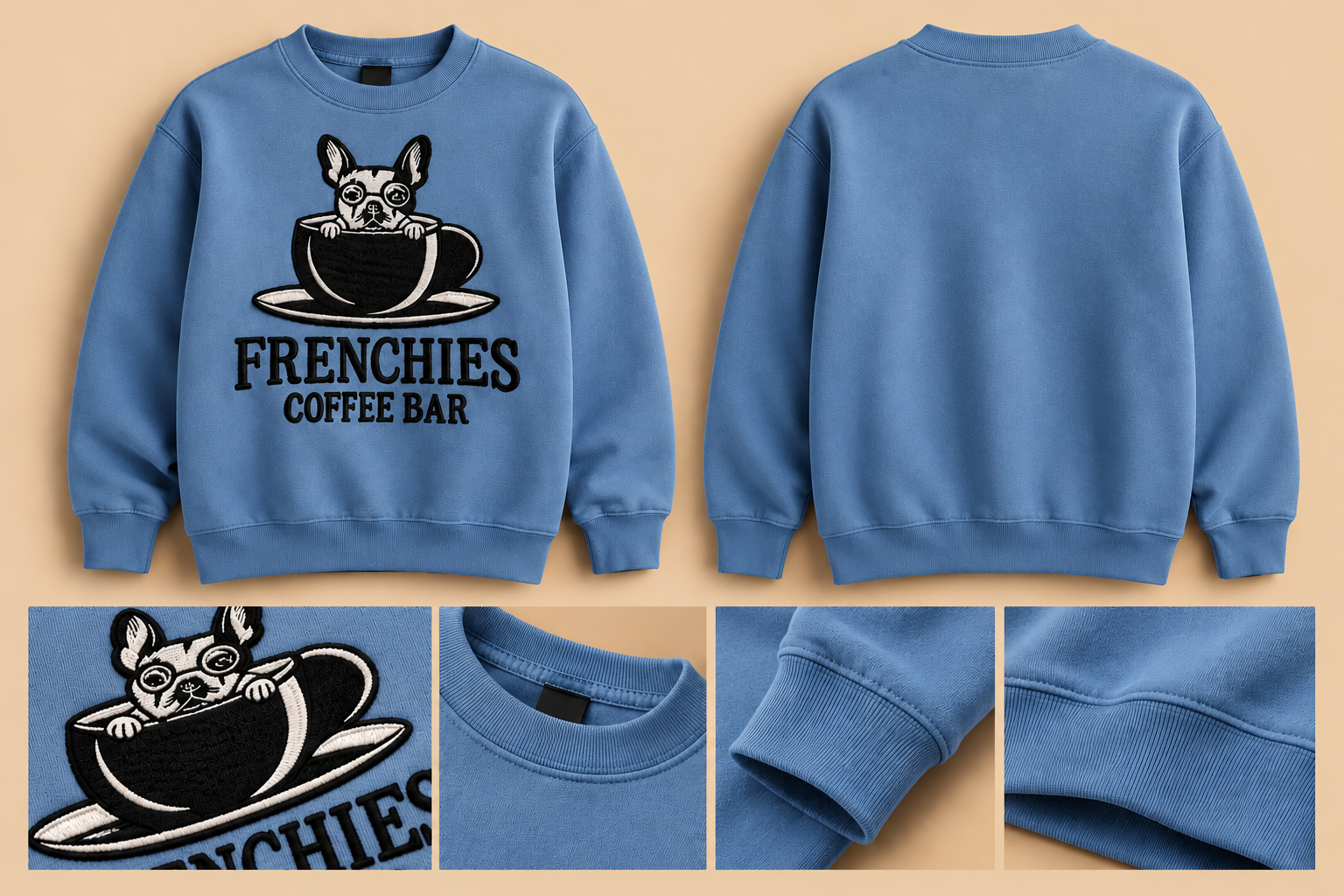 Frenchies Embroidered Crewneck - Image 2