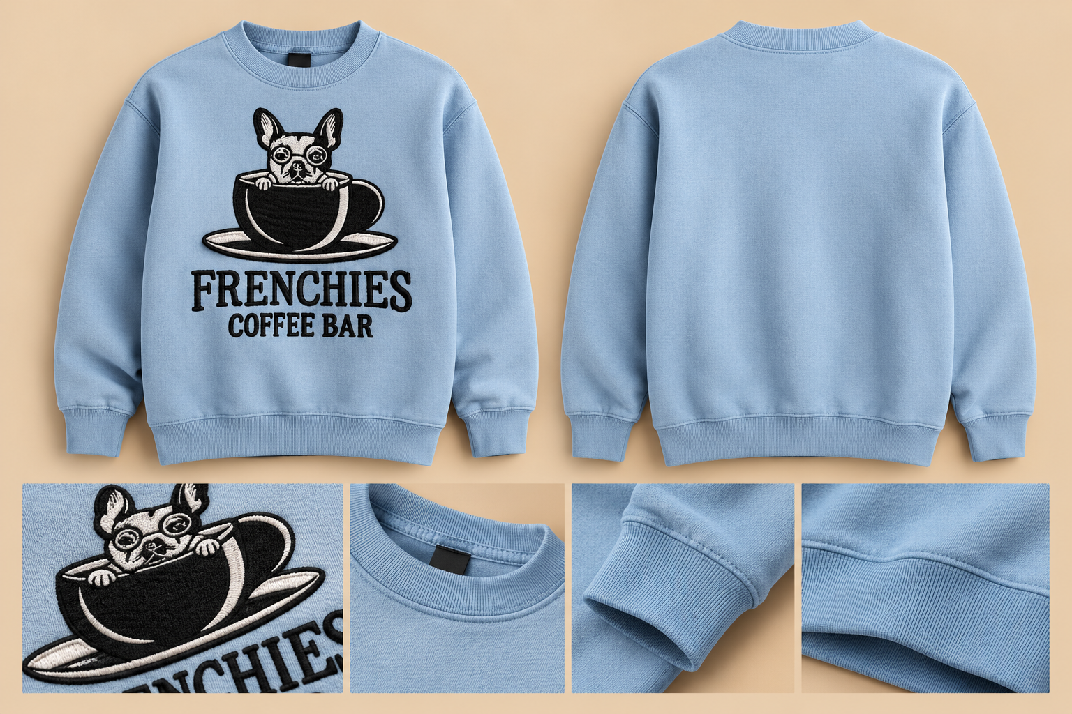 Frenchies Embroidered Crewneck - Image 3