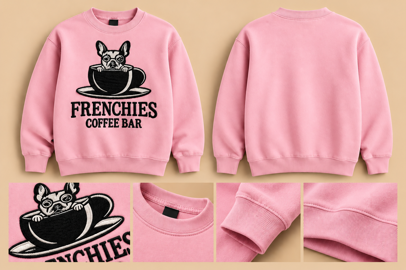 Frenchies Embroidered Crewneck - Image 4